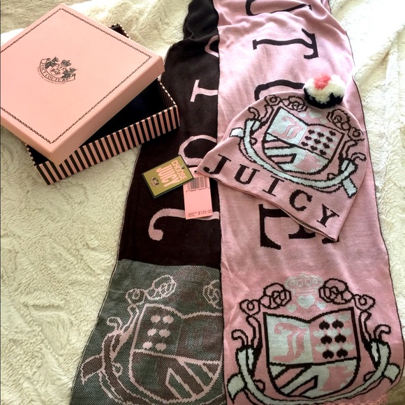 Juicy Couture Accessories - Juicy Couture Hat & Scarf Set